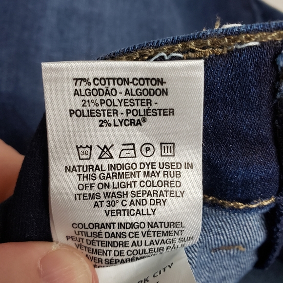 Warp + Weft JFK New York City Piedmont Dark Wash Maternity Denim Jeans Womens 16 - Picture 12 of 16